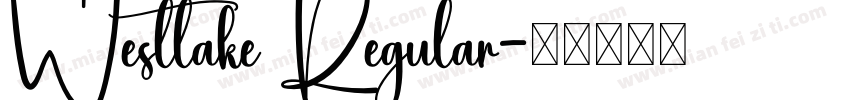 Westlake Regular字体转换